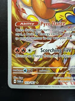 Pokemon Infernape 173/167 Sv06: Twilight Masquerade Holo (NM) - Image 4