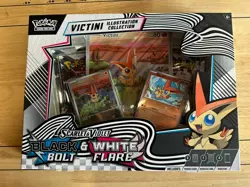 Pokemon TCG: Black Bolt & White Flare Victini Illustration Collection Box - NEW - Image 1