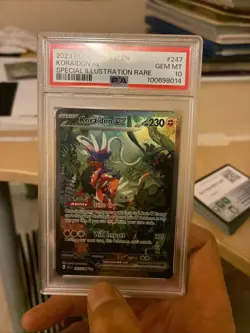 PSA 10 Gem Mint Koraidon Ex 247/198 2023 Pokemon Scarlet & Violet - Image 1