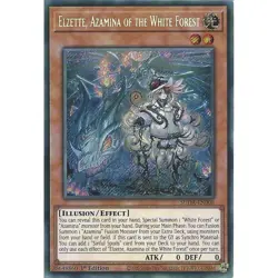Elzette, Azamina of the White Forest Yu-Gi-Oh! SUDA-EN008 1st Secret Rare - Image 1