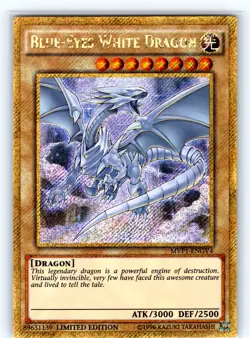 Blue-Eyes White Dragon (Gold Secret Rare) LIMITED ED MVP1-ENGV4 LP - Image 1