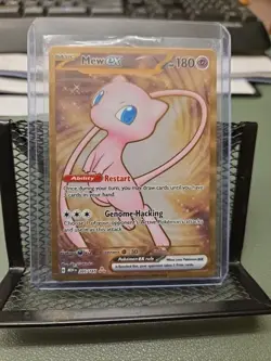 MEW 205/165 Scarlet Violet 151 Promo Gold Hyper Rare METAL Pokemon Card Near Min - Image 1