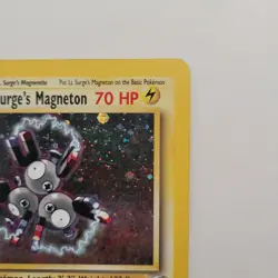 LT Surge's Magneton 8/132 Gym Heroes Holo Rare Vintage Pokemon TCG Card LP - Image 2