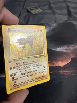 Pokemon TCG Hitmonlee 1st Edition Holo Rare Card Fossil, 7/62 - Image 2