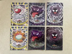 2000 Topps x6 Pokemon Card Lot Ghost/Electric Type Holo Haunter & Gastly NM/LP - Image 1