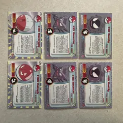 2000 Topps x6 Pokemon Card Lot Ghost/Electric Type Holo Haunter & Gastly NM/LP - Image 2
