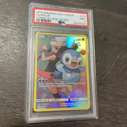 Pokemon Cosmic Eclipse Full Art PSA 9 Piplup Card 239/236 Secret Rare - Image 3