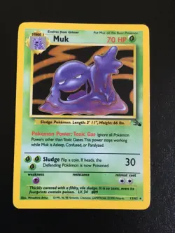 Pokemon Cards TCG - Muk - Holo - Fossil - LP - L - Image 1