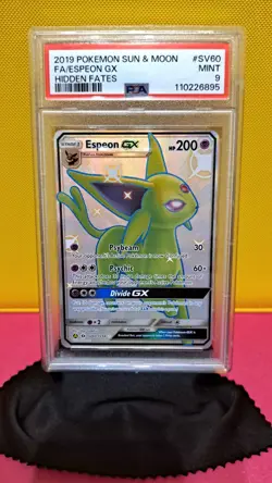 Pokemon TCG SV60/SV94 Espeon GX Full Art Rare Card PSA 9 Hidden Fates - Image 1