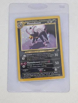 Houndoom Holo Rare 4/75 Neo Discovery 2001 WOTC Vintage Pokemon Card LP - Image 1