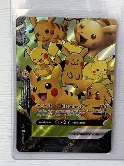 Pikachu V-Union SWSH141 Black Star Promos Card Sword & Shield - Image 1