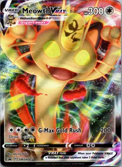Meowth VMAX - Promo SWSH: Sword & Shield Promo Cards SWSH005 NM - Image 1
