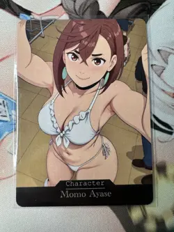 Momo Ayase DandaDan Goddess Story Waifu Anime Custom Card - Image 1
