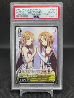 Weiss Schwarz Sword Art Online Asuna Two Worlds PR PSA 10 Anime TCG Promo Card - Image 1