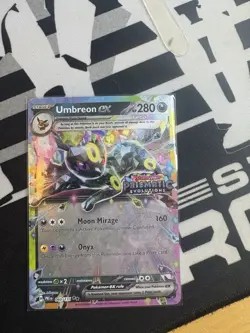 Pokemon Umbreon EX TCG Prismatic Evolutions Stamped Promo Card 060/131 - Image 1
