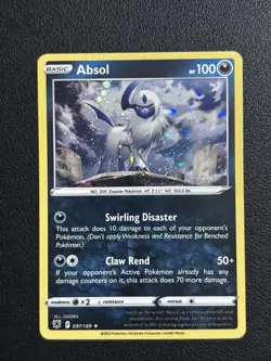 Pokemon TCG Absol Cosmos Holo 97/189 Astral Radiance Promo Rare Card - Image 1