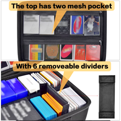 Trading Card Case Storage Box Deck Boxes for 2700+ Standard Card Games. Travel O - Image 4