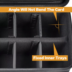 Trading Card Case Storage Box Deck Boxes for 2700+ Standard Card Games. Travel O - Image 5