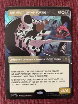 The Spot, Living Portal FOIL BORDERLESS NM/M MTG Spiderman Magic Card - Image 1