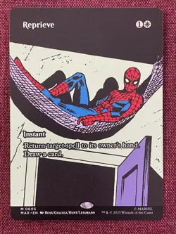 Reprieve FULL ART NM/M MTG Spiderman Magic Card - Image 1