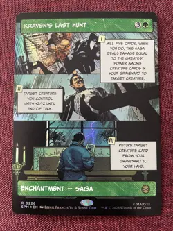 Kraven's Last Hunt FOIL BORDERLESS NM/M MTG Spiderman Magic Card - Image 1