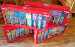 Pokemon Prismatic Evolutions 8 Mini-Tins with Promo Cards Costco 4-Pack - Sealed - Image 1