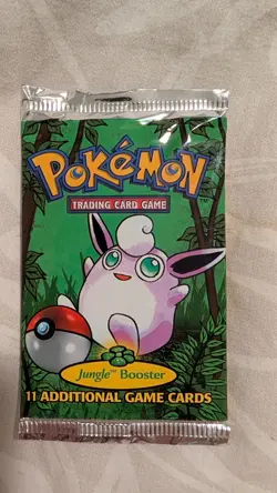JUNGLE (Wigglytuff Art) SEALED Booster Pack WOTC Pokemon Cards - Image 1
