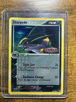 Pokemon Card Sharpedo 38/108 Reverse Holo Foil EX Power Keepers EX - Image 1