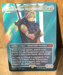 MTG - Final Fantasy - Cloud, Midgar Mercenary - ALTERED CARD - Watch Item Video! - Image 5