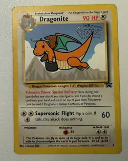 Pokemon Card - Dragonite WB Stamped Movie Promo WOTC Promo Stamped #5 - Image 1