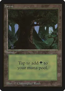 MTG Forest (C) Beta Magic the Gathering - Image 1