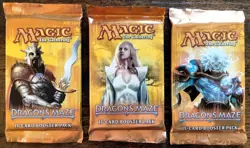 Magic: The Gathering (MtG), 3 factory sealed Dragon's Maze (DGM) booster packs - Image 1