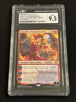 MTG Innistrad Crimson Vow Chandra Dressed to Kill Mythic Rare CGC 9.5 Mint+ - Image 1