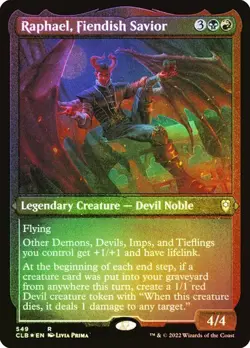 NM Etched Foil Raphael, Fiendish Savior, MTG, Baldur's Gate, Magic, 549 - Image 1