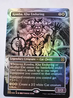 MTG -Kemba, Kha Enduring FOIIL Borderless - Phyrexia All Will Be One - Image 1