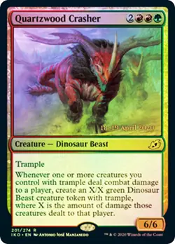 MTG Quartzwood Crasher - Foil - Prerelease Promo, Prerelease & Release Promos, M - Image 1