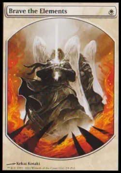 MTG Brave the Elements - Textless Player Rewards, Player Rewards Promos, Heavily - Image 1