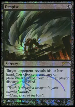 MTG Despise - Foil FNM 2012, FNM Promos, Moderately Played, English - Image 1