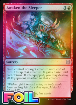 x1 Awaken the Sleeper ONE MTG 119/271 FOIL UNCOMMON M/NM 1x - Image 1