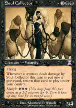 MTG Soul Collector - Foil, Timeshifted, Moderately Played, English - Image 1