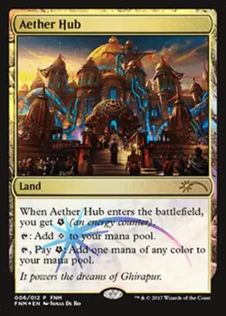 MTG Aether Hub - Foil FNM 2017, FNM Promos, Lightly Played, English - Image 1