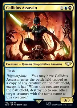 Callidus Assassin Magic mtg NM-Mint, English Warhammer 40k x1 - Image 1
