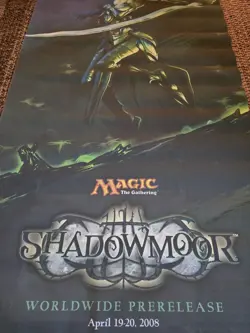 Massive 8' Magic The Gathering TCG 2008 Shadowmoor Dealer Promo Poster 8' x 4' - Image 2