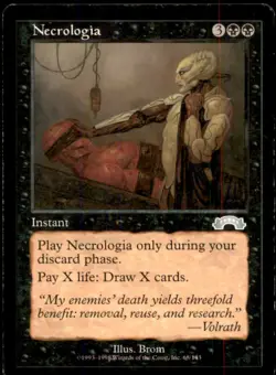 MTG Necrologia LP Light Play Exodus [1240] - Image 1