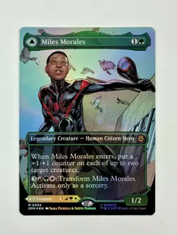 Miles Morales (0234) X1 BORDERLESS FOIL-NM/M- Marvel's Spider-Man - Image 1