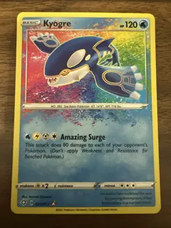 Pokemon TCG Kyogre Shining Fates 021/072 Holo Amazing Rare - Image 1