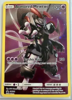 Pokemon Armored Mewtwo Full Art Promo SM228 LP/NM - Image 1