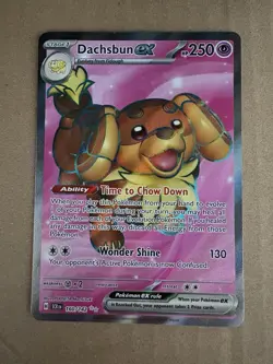 Pokemon - Stellar Crown - Dachsbun ex 160/142 - Ultra Rare Holo NM - Image 1