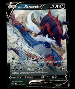 Hisuian Samurott V #SWSH239 Sword & Shield Promo Pokemon Near Mint or Better - Image 1