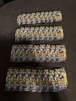 Pokemon TCG: CROWN ZENITH 36 Packs Factory Sealed Free Shipping! - Image 1